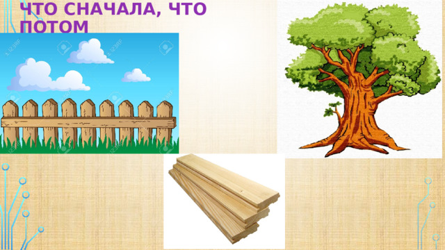 Что сначала, что потом 