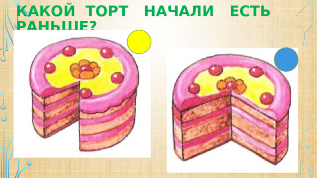 Какой торт начали есть раньше? 