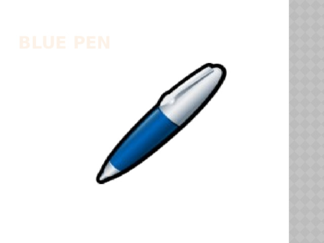Blue pen 