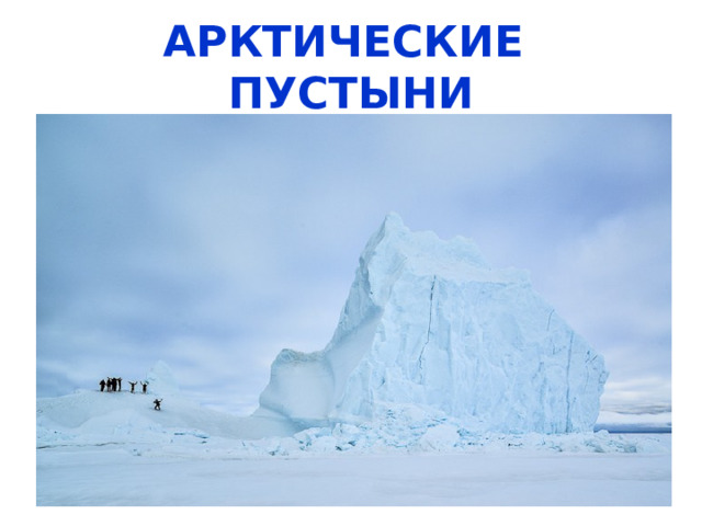 АРКТИЧЕСКИЕ ПУСТЫНИ 