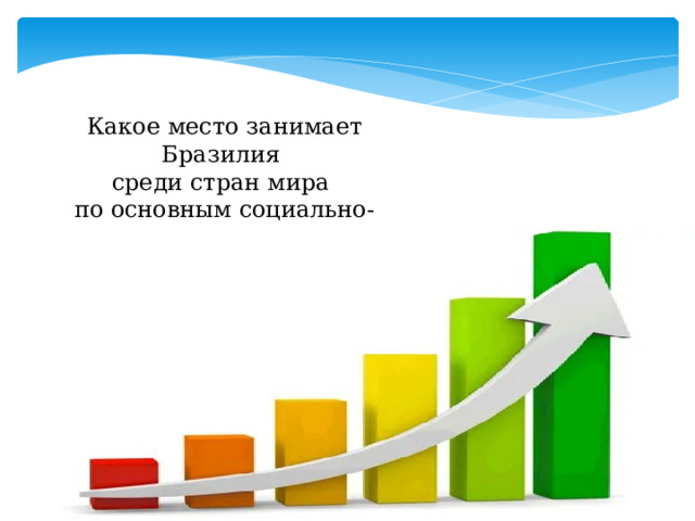 Какое место занимает Бразилия среди стран мира по основным социально-экономическим показателям? 