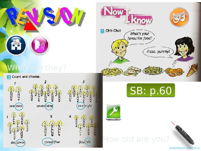 What are they? SB: p.60 How old are you? 