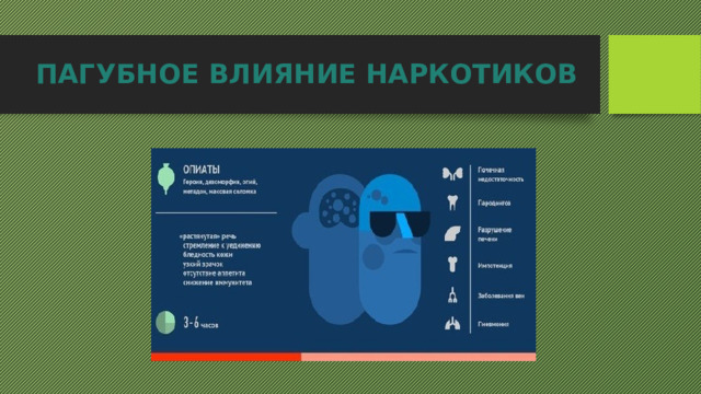 ПАГУБНОЕ ВЛИЯНИЕ НАРКОТИКОВ 