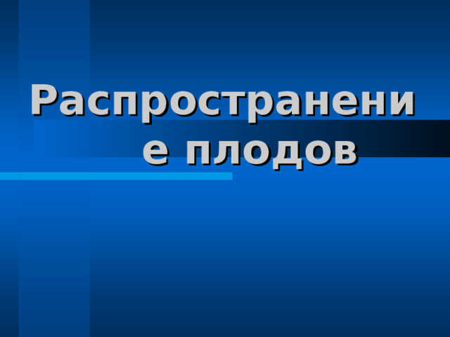 Распространение плодов 
