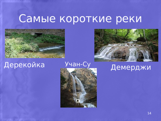 Самые короткие реки Дерекойка Учан-Су Демерджи