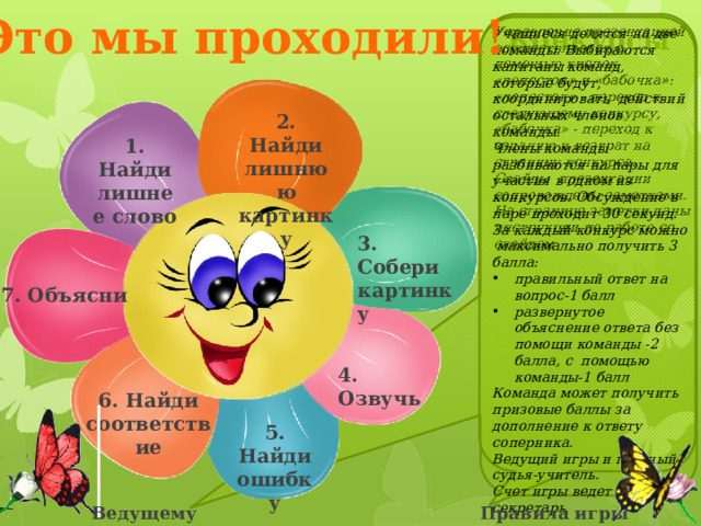 Это мы проходили! Титульный лист для учащихся Физическая викторина  