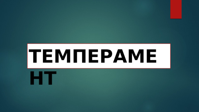 ТЕМПЕРАМЕНТ 