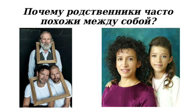 Почему родственники часто похожи между собой? 