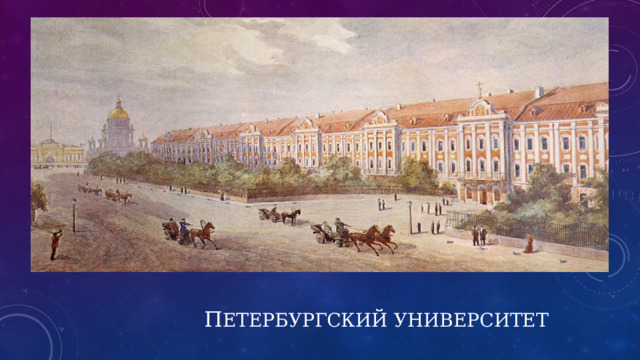                         П етербургский университет 