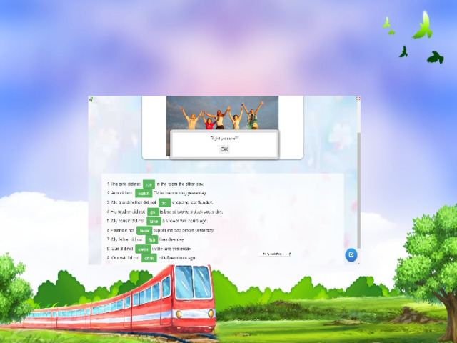 The Past Simple Tense  (отрицательные предложения) 3-6 класс https://learningapps.org/display?v=pdjqbnwo301       