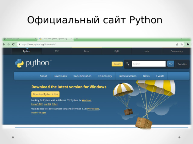 Официальный сайт Python  