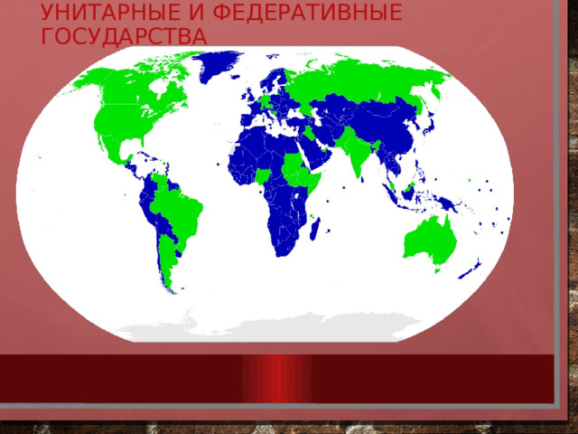 Унитарные и федеративные государства 