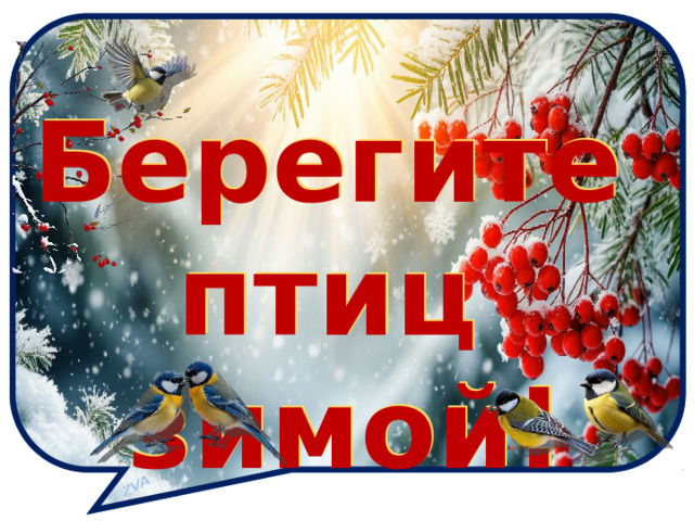 ZVA Берегите птиц  зимой! Берегите птиц  зимой!