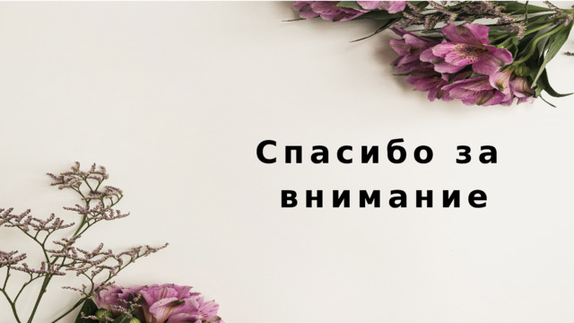 Спасибо за внимание 