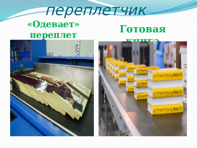 Профессия - переплетчик «Одевает» переплет Готовая книга 